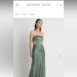 Jenny Yoo Melody Dress (Moss) - Size 2